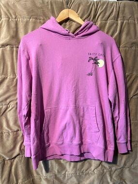 Salty Crew Magenta Palm Sun Pullover Hoodie